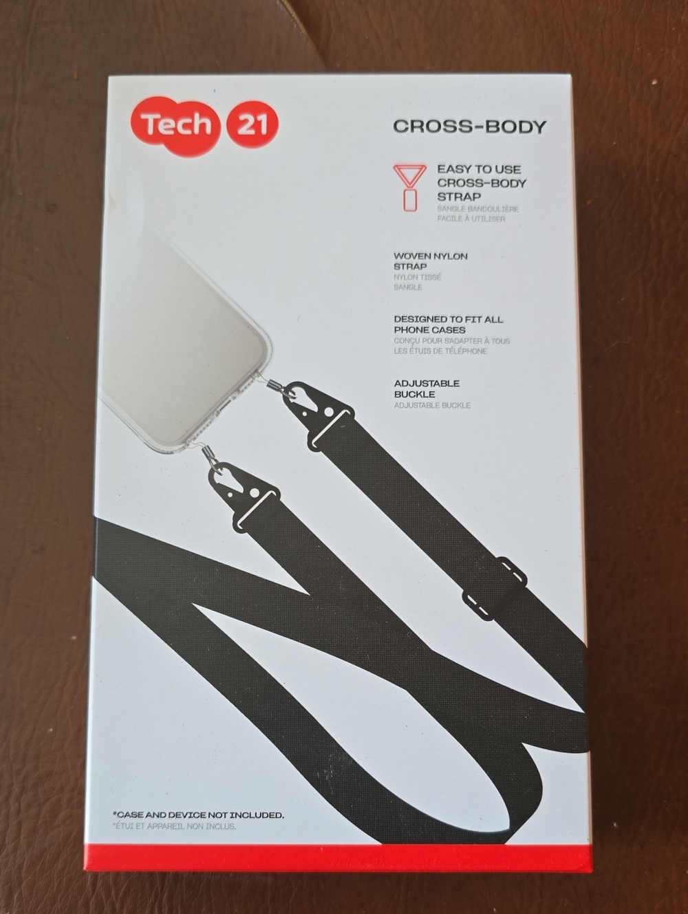 tech21 Cross-Body Phone Strap in Black